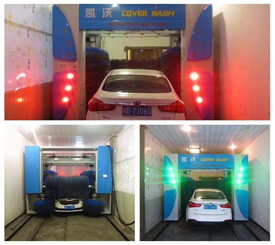 中國(guó)福建省莆田市仙游縣速七汽車(chē)服務(wù)中心安裝歐標(biāo)凱沃龍門(mén)5刷電腦洗車(chē)機(jī)