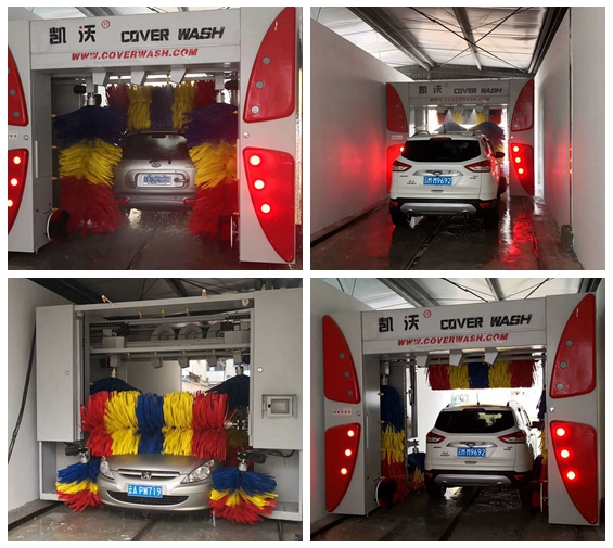 中國云南寶山隆陽區(qū)安裝凱沃龍門7刷電腦洗車機…安裝調(diào)試階段中